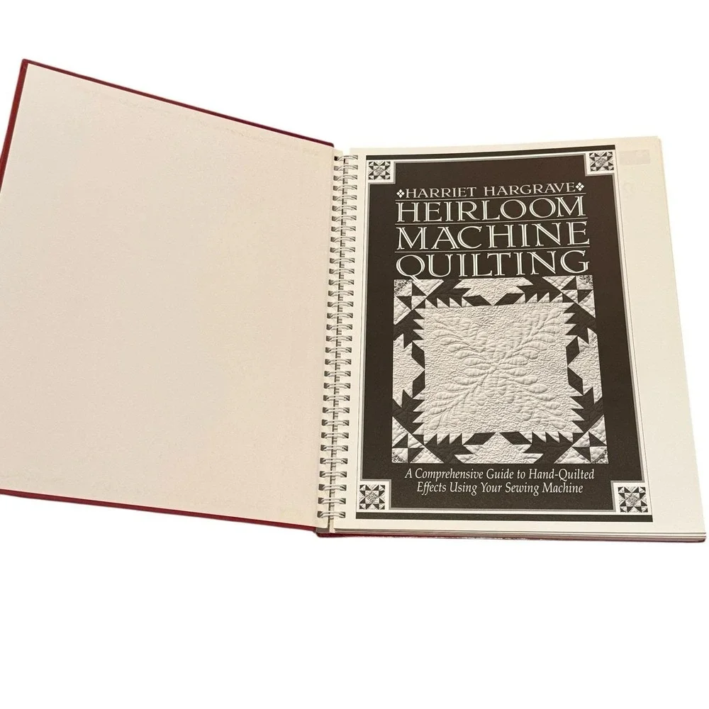 Heirloom Machine‎ Quilting Harriet Hargrave Hardcover Revised Expanded Spiral